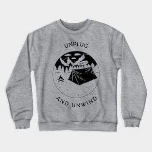 Unplug and Unwind Camping Crewneck Sweatshirt